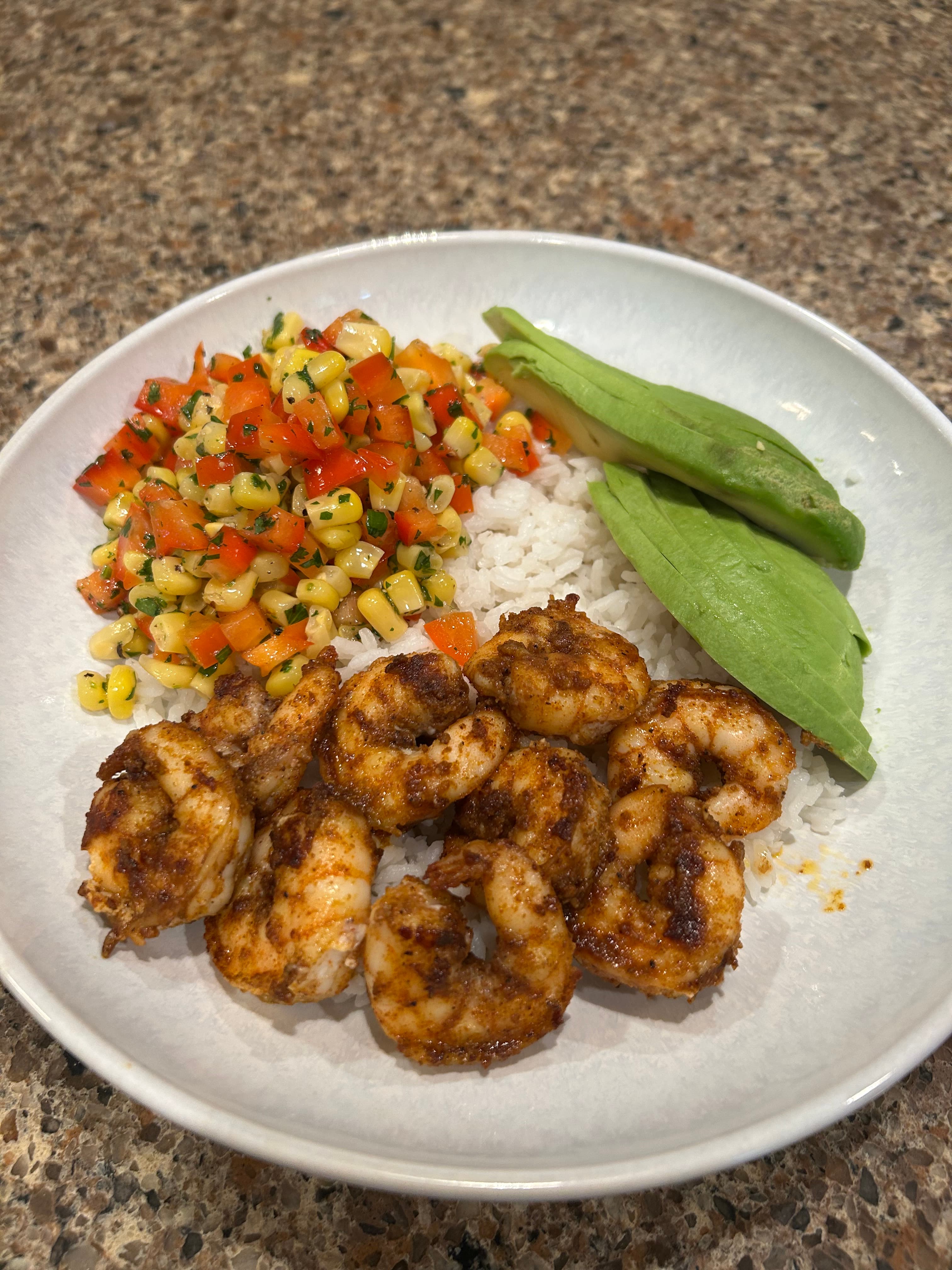 Blackened Shrimp Bowls