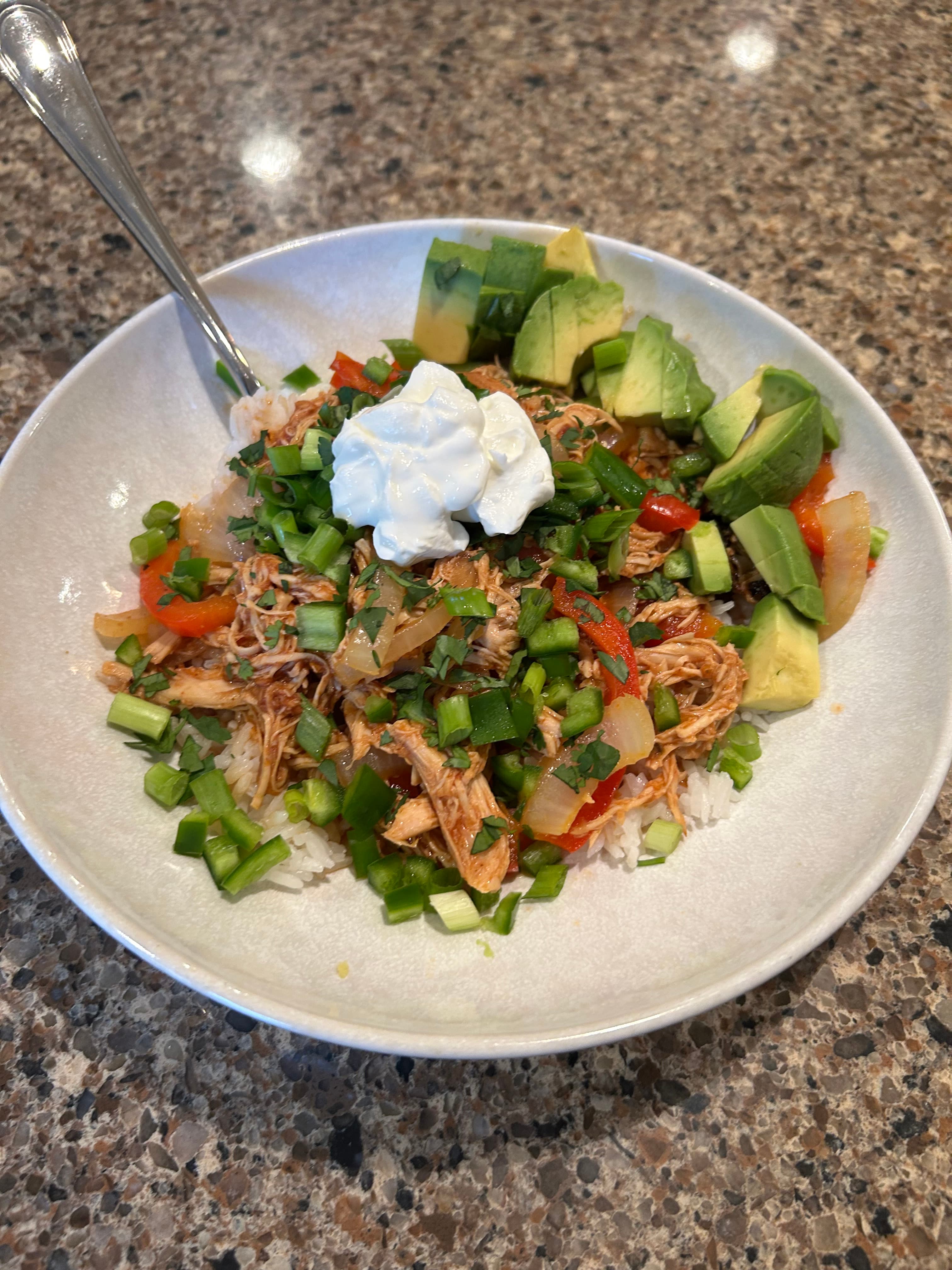 Chicken Enchilada Rice Bowls